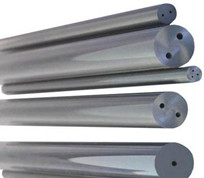 Carburo di tungsteno diritto doppio del foro Rod Polished d'acciaio 3.2mm - 20.2mm