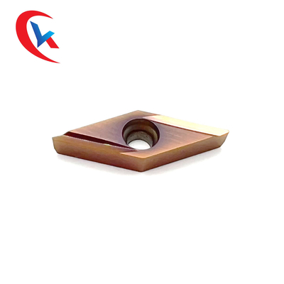 Inserzioni di finitura del carburo di tungsteno della lama VBGT 110302 R-Y Bronze Wear-Resistant Coating HRA 91,8 di CNC