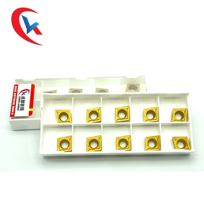 Il carburo di tungsteno CCMT09T304 inserisce il rivestimento chimico per le parti d'acciaio