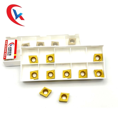 Il carburo di tungsteno CCMT09T304 inserisce il rivestimento chimico per le parti d'acciaio